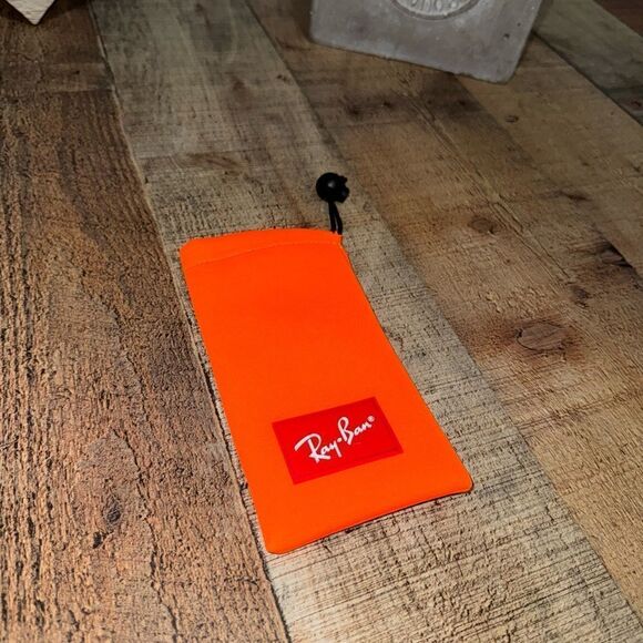 Ray ban Neon orange drawstring soft case - Picture 1 of 8